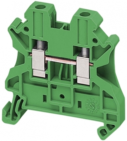 Schneider Electric NSYTRV42GN КЛЕММНИК ВИНТОВОЙ ПРОХОДНОЙ, СЕЧЕНИЕМ ПРОВОДА 4ММ2, 2 ТОЧКИ ПОДКЛЮЧЕНИЯ, З