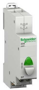 Schneider Electric 18036 Кнопка управления 1НО+индикатор зеленый 230В