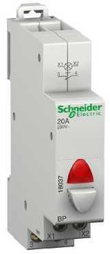 Schneider Electric 18037 Кнопка упр-я 1НЗ+индикатор зеленый 230В