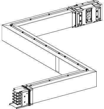 Schneider Electric KSA630DZCG4CF Z-ОБРАЗНАЯ УГЛОВАЯ СЕКЦИЯ НА ЗАКАЗ 630А, ОГН.БАРЬЕР