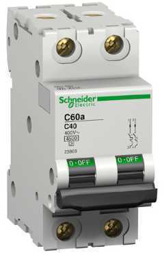 Schneider Electric 23869 АВТ. ВЫКЛ. C60A 2П 40A C