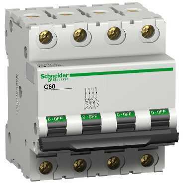 Schneider Electric 25409 Автоматический выключатель C60L 4п 0,5А C