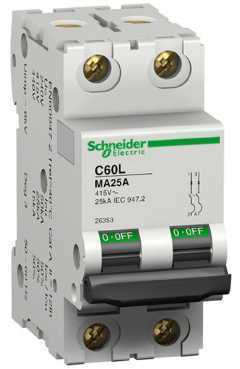 Schneider Electric 26345 Автоматический выключатель C60lMA 2п 1,6A MA