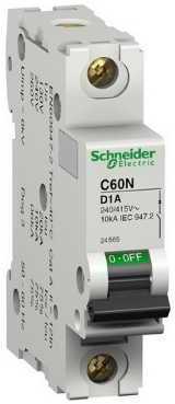 Schneider Electric 24569 Автоматический выключатель C60N 1п 6А d