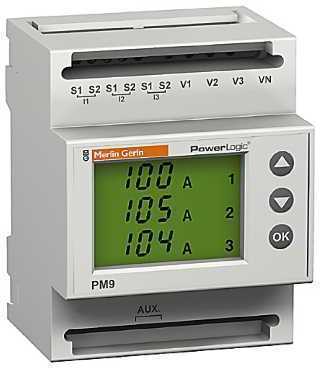 Schneider Electric 15198 Многофункциональный измеритель PM9 PowerLogic, 230 В переменный ток, RS485