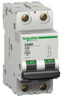 Schneider Electric 25096 АВТ. ВЫКЛ. C60H 1П+Н 3A C