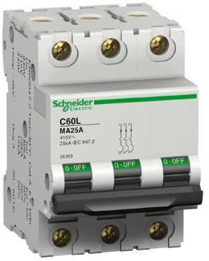 Schneider Electric 26358 Автоматический выключатель C60lMA 3п 2,5A MA