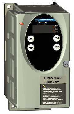 Schneider Electric ATV31H037M2 Variable speed drive ATV31, 0,37kW, 240V 1-phase supply, EMC filter, IP21