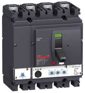 Schneider Electric LV434574 Автоматический выключатель VigiComPact NSX250F, 36 kA при 415 В пер.тока, расцеп.MicroLogic 2.2-AB 240A, Vigi MH, 4П4Т