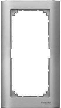 Schneider Electric MTN485860 Рамка M-Arc, 2 поста без перегородки, цвет алюминия