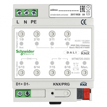 Schneider Electric MTN6725-0003 Шлюз KNX DALI Basic/1/16/64