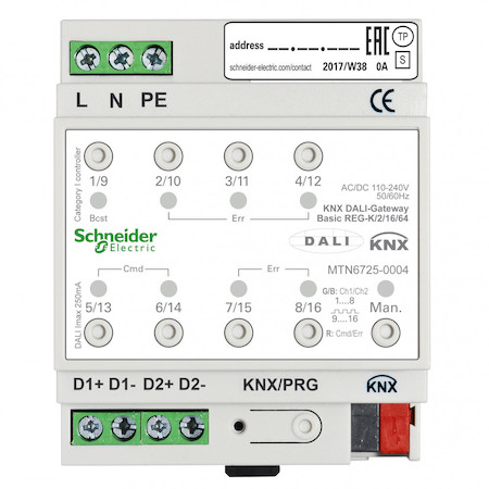Schneider Electric MTN6725-0004 Шлюз KNX DALI Basic/2/16/64