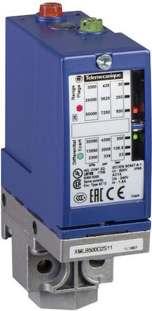 Schneider Electric XMLBM05C2S11 РЕЛЕ ДАВЛ.,5БАР,2 ПОРОГА, РЕГУЛИР.,1С/О