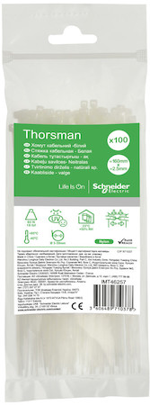 Schneider Electric IMT46257 СТЯЖКА КАБЕЛЬНАЯ 160х2.5 БЕЛАЯ (100шт)