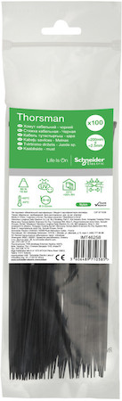 Schneider Electric IMT46258 СТЯЖКА КАБЕЛЬНАЯ 200х2.5 ЧЁРНАЯ (100шт)