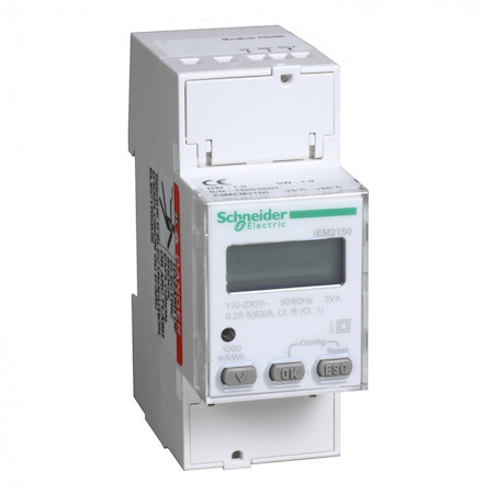 Schneider Electric A9MEM2150 Счетчик iEM2150, 1-ф, 63A, 1 тариф, RS-485