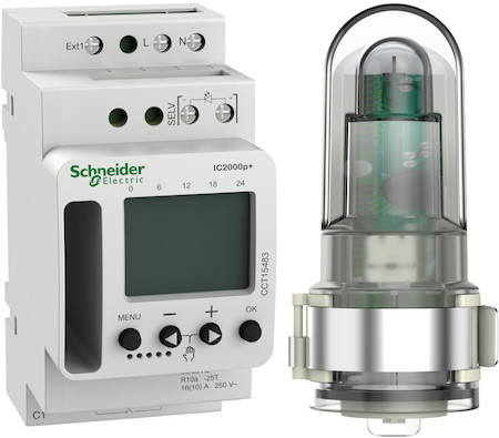 Schneider Electric CCT15483 СУМЕРЕЧНЫЙ ВЫКЛ-ЛЬ IC2000p+ програм. c уличным датчиком освещенности