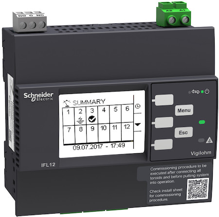 Schneider Electric IMDIFL12C Локализатор повреждения изоляции IFL12, 110-440В, Modbus