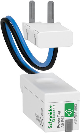 Schneider Electric A9MEM1563 БЕСПРОВОДНЫЙ ДАТЧИК ACTI9 POWERTAG 63А RCBO 1P+N / 2P НИЖЕ АППАРАТА =S=