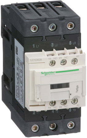 Schneider Electric LC1D50AG7TQ 3P КОНТАКТОР EVERLINK AC3 440В 50A КАТУШКА УПР. 120В AC 50/60ГЦ