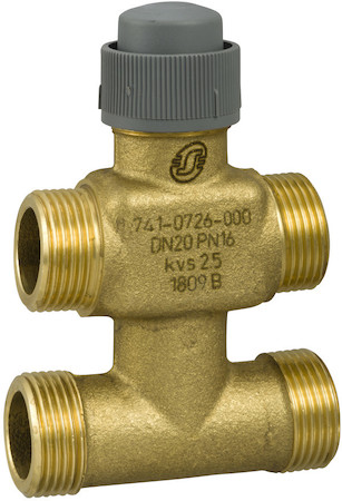 Schneider Electric 7410726000 Клапан зональный 3-ходовой с байпасом VZ42-G3/4-2,5