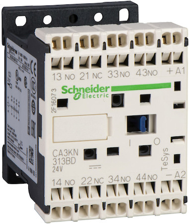 Schneider Electric CA4KN223BW3 ПРОМЕЖУТОЧНОЕ РЕЛЕ 2НО+2НЗ, ЦЕПЬ УПРАВЛЕНИЯ 24В ПОСТОЯННОГО ТОКА