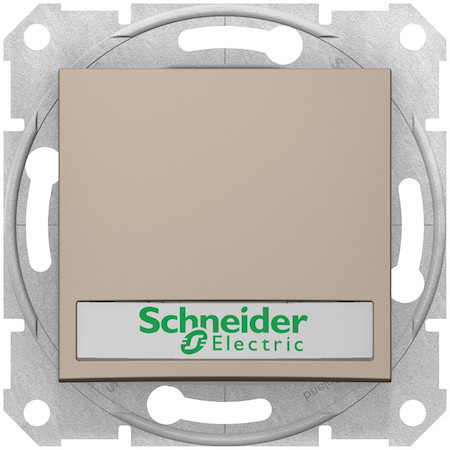 Schneider Electric SDN1600368 SEDNA ВЫКЛЮЧАТЕЛЬ кноп. с держ. надписи, с подсв., сх.1, 10А, 250В, IP44, ТИТАН