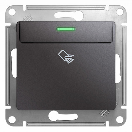 Schneider Electric GSL001369 GLOSSA Карточный ВЫКЛЮЧАТЕЛЬ,10AX, механизм, ГРАФИТ