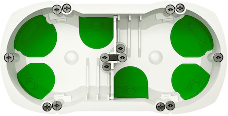 Schneider Electric IMT35000 КОРОБКА MULTIFIX AIR 67x40 2-ая СКР.УСТ.