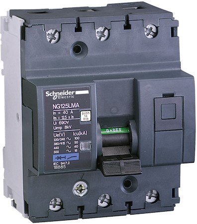 Schneider Electric 18880 АВТОМАТИЧЕСКИЙ ВЫКЛ. NG125L 3П 6,3A MA