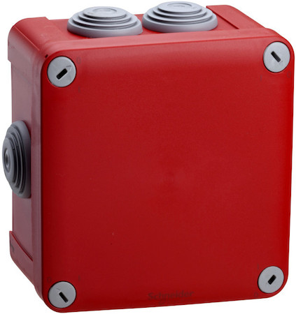 Schneider Electric ENN05165 КОРОБКА СОЕДИНИТЕЛЬНАЯ MUREVA 105Х105Х65 IP55 КРАСНАЯ