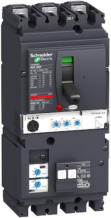 Schneider Electric LV431970 Автоматический выключатель VigiComPact NSX250F, 36 kA при 415 В пер.тока, расцеп.MicroLogic 2.2 250A, Vigi MH, 3П3Т