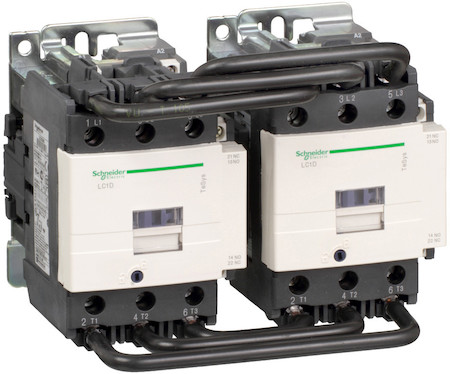 Schneider Electric LC2D80Q7 КОНТАКТОР РЕВЕРС. D 3Р, 80 A, НО+НЗ, 380V 50/60 ГЦ, ЗАЖИМ ПОД ВИНТ,