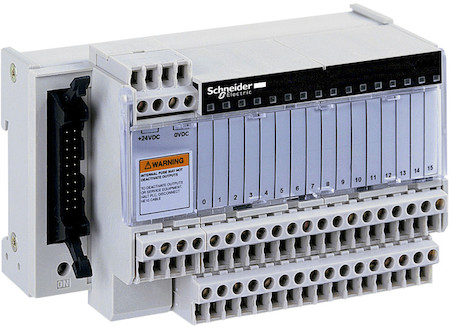 Schneider Electric ABE7H16R21 TELEFAST БАЗА 16 ВХ/ВЫХ, ИНДИКАЦИЯ СОСТОЯНИЯ КАНАЛА 2, ВЫБОР ПОЛЯРНОСТИ 0 ИЛИ 24