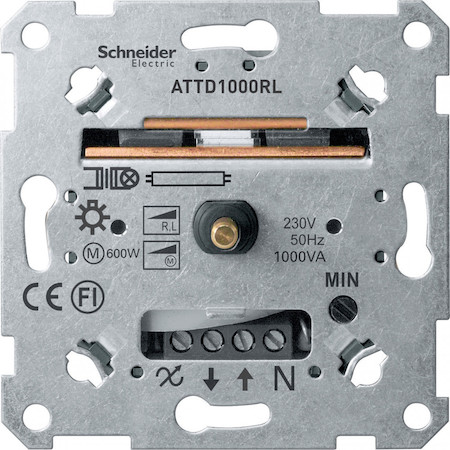 Schneider Electric MTN5135-0000 MERTEN МЕХАНИЗМ ПОВ. СВЕТОРЕГ. инд. нагр. 1000ВА