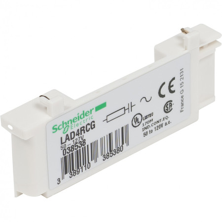 Schneider Electric LAD4RCG RC МОДУЛЬ ОГРАНИЧЕНИЯ КОММУТАЦИОННЫХ ПЕРЕНАПРЯЖЕНИЙ АС 50…127V