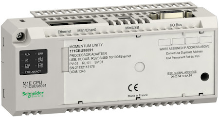 Schneider Electric 171CBU98091 ПРОЦЕССОР MOMENTUM M1E GLOBAL DATA