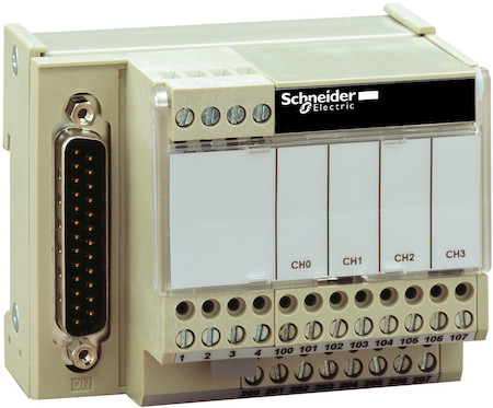 Schneider Electric ABE7CPA21 TELEFAST БАЗА НА 4 КАНАЛА ДЛЯ AEY420/ASY410 (SUB-D15)