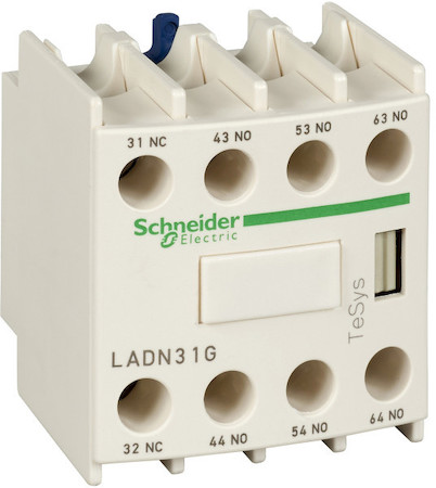 Schneider Electric LADN40TQ ДОП. КОНТ. БЛОК 4НО ФР.МОНТ.