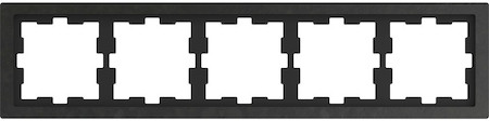 Schneider Electric MTN4050-6547 MERTEN D-Life РАМКА 5-постовая, БАЗАЛЬТ