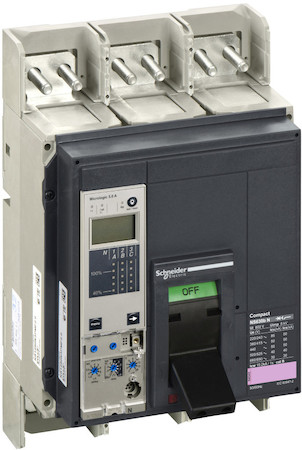 Schneider Electric 33520 Автоматический выключатель ComPact NS800L, 150 kA при 415 В пер.тока, расцепитель MicroLogic 5.0A, 800A, стацион.,4П4Т