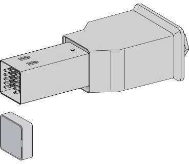 Schneider Electric KBB40ABD44T Canalis, feed unit for KBB, 40A, right mounting, DALI compatible