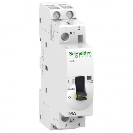 Schneider Electric A9C23512 МОДУЛЬНЫЙ КОНТАКТОР С РУЧНЫМ УПРАВЛЕНИЕМ iCT16A 2Н