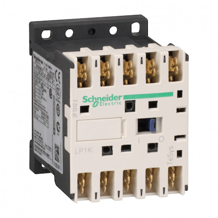 Schneider Electric LP1K090087BD КОНТАКТОР K 4Р (2 НО + 2 НЗ), AC1 20 A, 24V DС, ЗАЖИМ ФАСТОН,