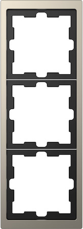 Schneider Electric MTN4030-6550 MERTEN D-Life РАМКА 3-постовая, НИКЕЛЬ