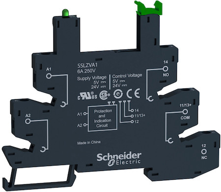 Schneider Electric SSLZRA2 РОЗЕТКА ДЛЯ РЕЛЕ,ПРУЖ. ЗАЖИМЫ, = 60В