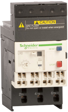 Schneider Electric LRD023 ТЕПЛОВОЕ РЕЛЕ, ПРУЖИННЫЙ ЗАЖИМ 0,16-0,25A CLASS 10A