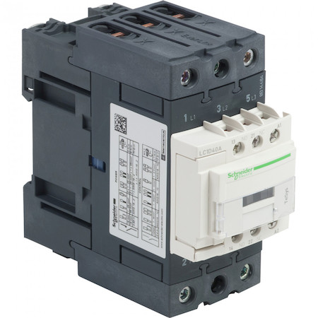 Schneider Electric LC1D40AT7 3P КОНТАКТОР EVERLINK AC3 440В 40A КАТУШКА УПР. 480В AC 50/60ГЦ