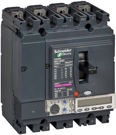 Schneider Electric LV429803 Автоматический выключатель ComPact NSX100H, 70 kA при 415 В пер.тока, расцепитель MicroLogic 5.2 A 100 A, 4П4Т