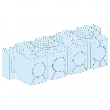 Schneider Electric 04150 8 КРЫШЕК IPXXB ДЛЯ СИЛОВЫХ ШИН POWERCLIP